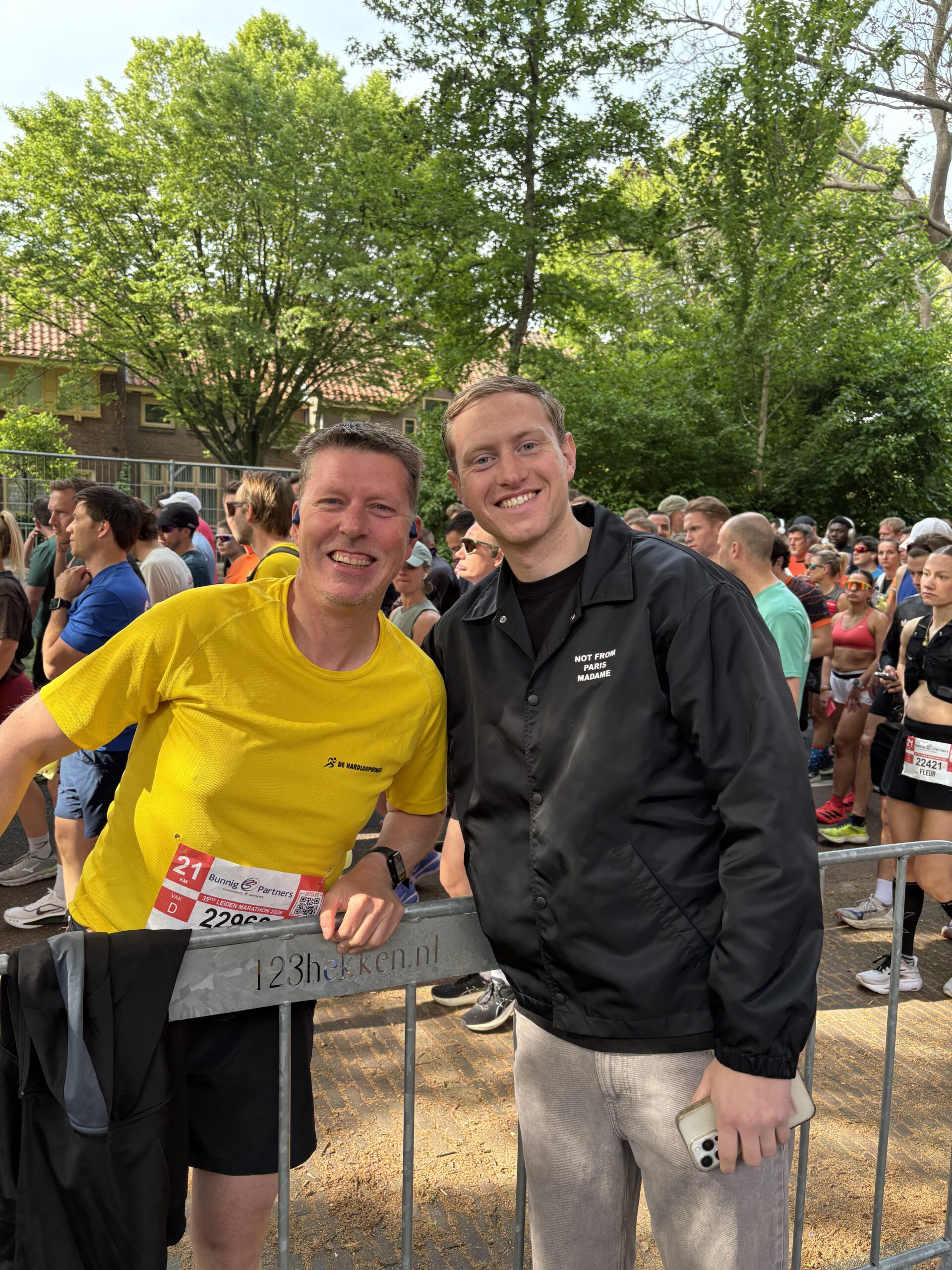 Koen tijdens het hardlopen